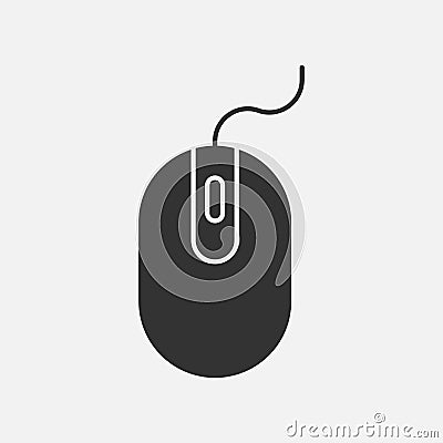 Computer mouse vector icon on white background Vector Illustration