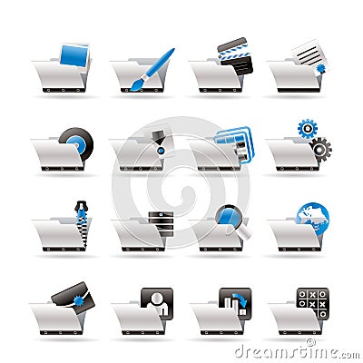 Computer and Phone Icons Vector Illustration