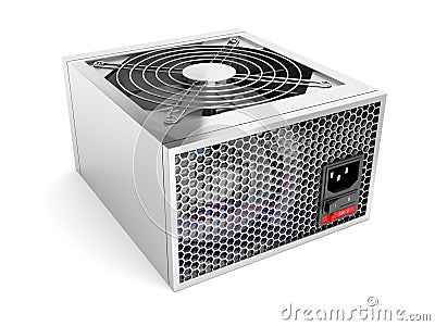 Computer power supply Stock Photo