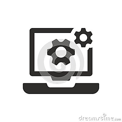 Computer preferences icon Vector Illustration