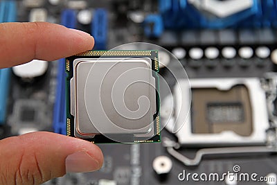 Computer processor Stock Photo