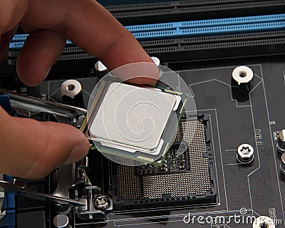 Computer processor Stock Photo