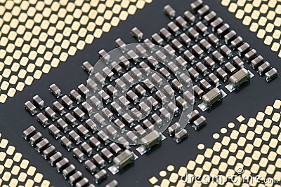 Computer processor core Stock Photo