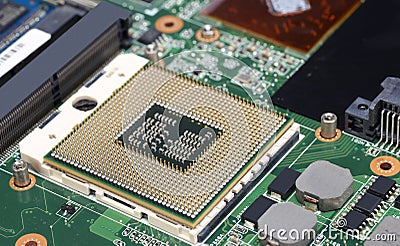 Computer processor cpu Stock Photo