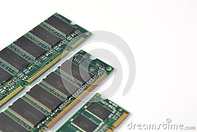 Computer ram modules Stock Photo