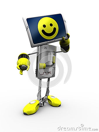 Computer Robot Stock Photo