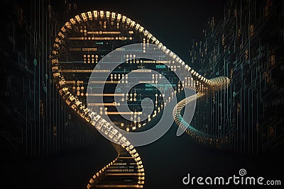 computer, running genetic programming algorithm to solve complex mathematical problem Stock Photo