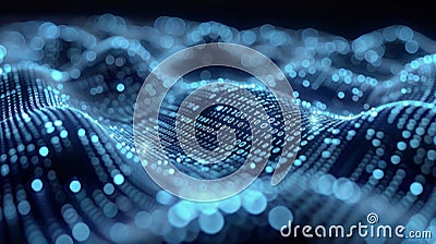 Computer Screen Displaying Multiple Numbers Stock Photo