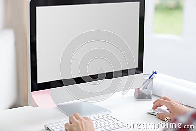 Computer screen Stock Photo