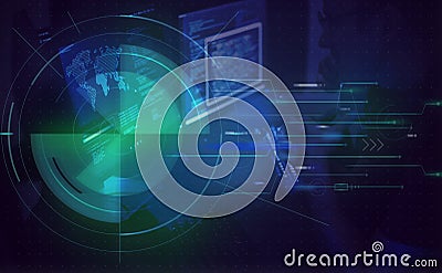 Computer screen showing code Security Stock Photo