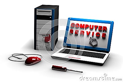 Computer service Stock Photo