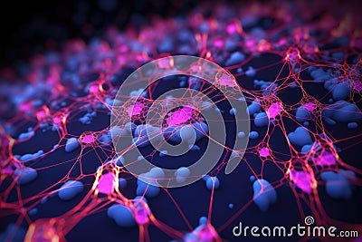 computer simulation of nanoscale structures in research Stock Photo
