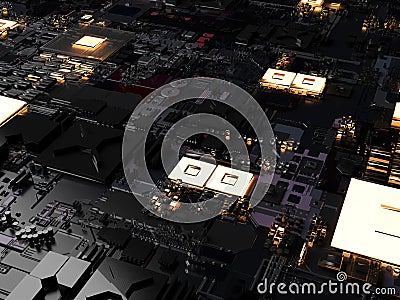 Computer spare parts. Stock Photo