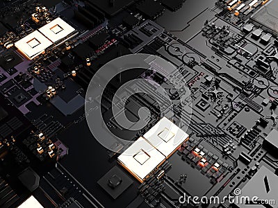 computer spare parts. Stock Photo