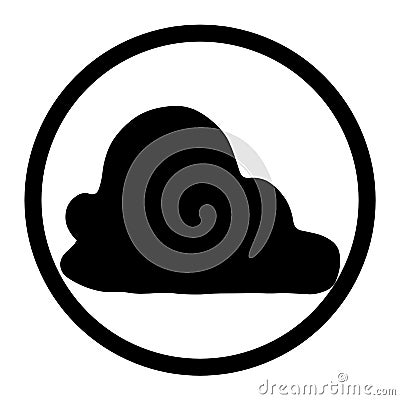 this is computer symbol, weather icon Stock Photo