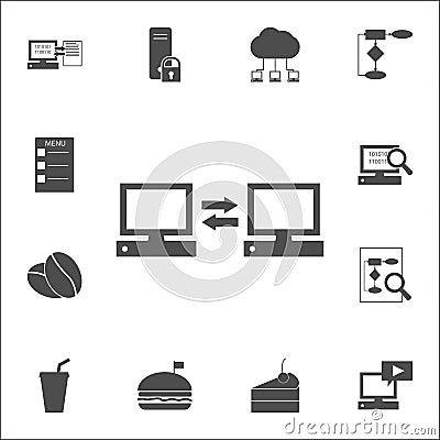 computer synchronization icon. web icons universal set for web and mobile Stock Photo