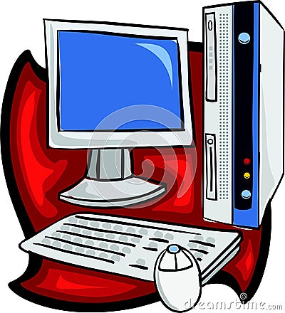 Computer system Cartoon Illustration