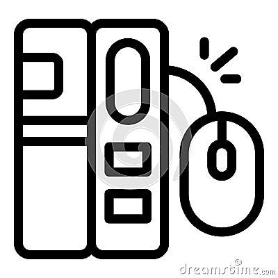 Computer clicking mouse cursor system unit technology Stock Photo
