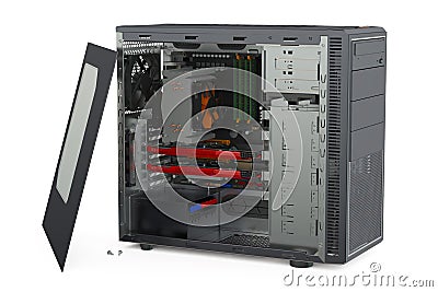 Computer system unit Stock Photo