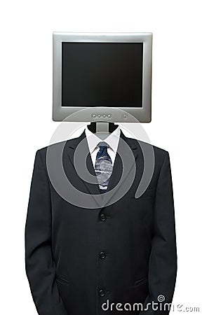 Computer Technolgy Business Internet Isolated Stock Photo