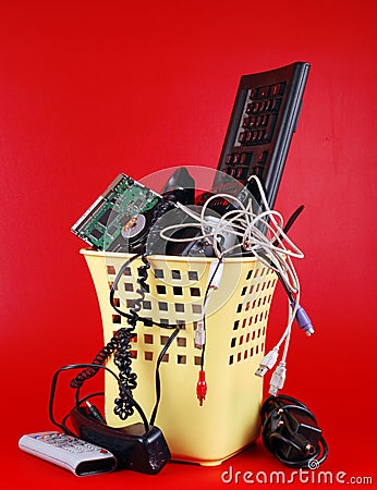 Computer trash Stock Photo