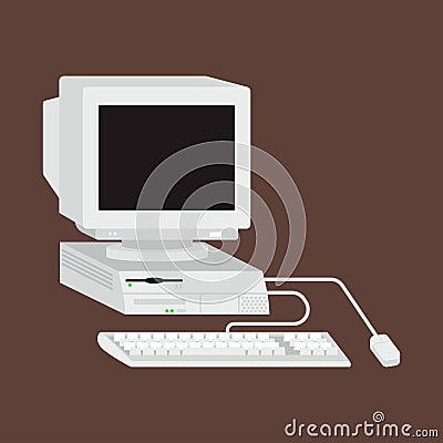 Computer vector illustration. Vector Illustration