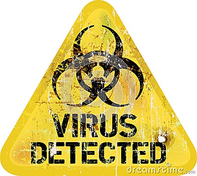 Computer virus alert Vector Illustration