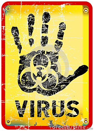 Computer virus alert Vector Illustration