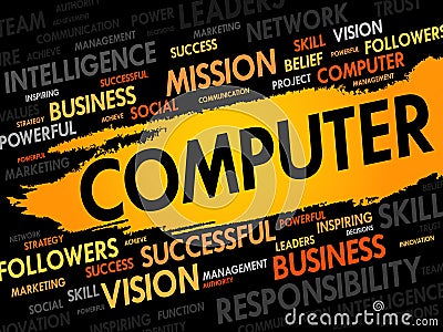 COMPUTER word cloud Stock Photo