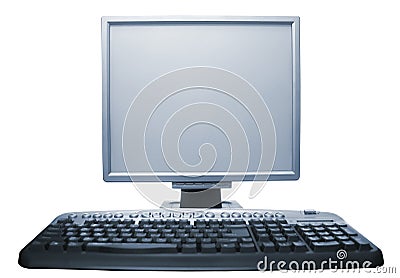 Computer workstation Stock Photo