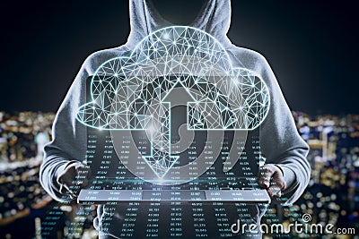 Computing and hacking concept Stock Photo