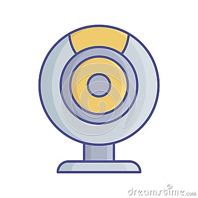 Computing input device Flat inside vector icon which can easily modify or edit Vector Illustration