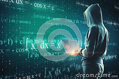 Computing, programming and theft concept Stock Photo