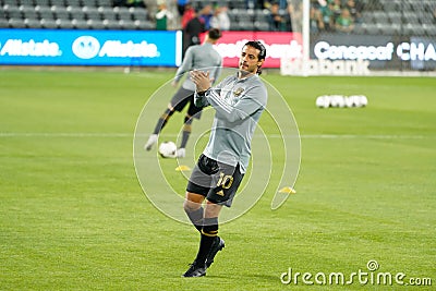 CONCACAF Champions League Carlos Velas #10 during warm ups LAFC Editorial Stock Photo
