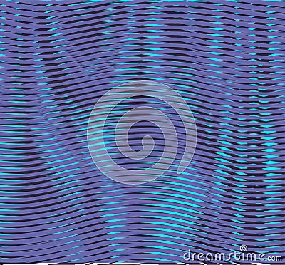 Concave convex linear texture with flickering optical illusion effect. Vector Illustration