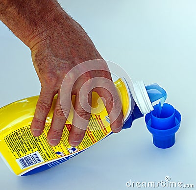 Concentrated Laundry Detergent Stock Photo