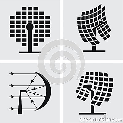 Concentrated solar Vector Illustration