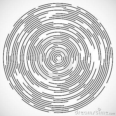 Concentric circulating, circle line. Abstract vortex line background. Vector illustration for design your website Cartoon Illustration