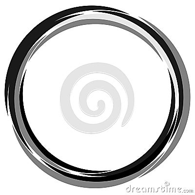 Concentric lines abstract geometric pattern / element. Radiating Vector Illustration