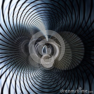 Concentric Metallic Abstract Stock Photo