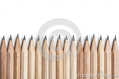 Concept abstract background from pencils with space for text or Stock Photo