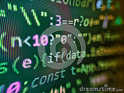 The concept of anti-robbery on the Internet. PHP data source file. Js and the abstract background. Andorra flag is depicted on Stock Photo