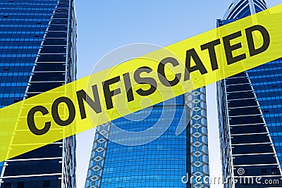 The court will confiscate the property Stock Photo