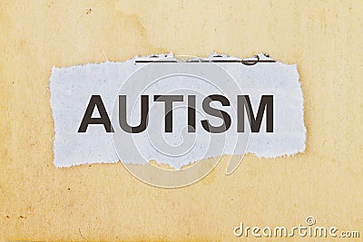 Concept for autism awareness Stock Photo