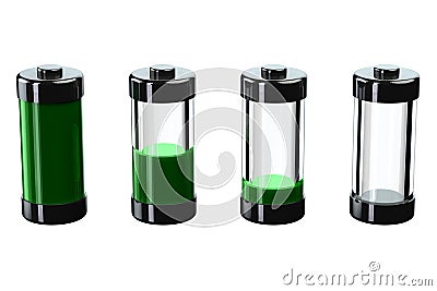 Concept - battery charge Stock Photo