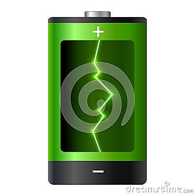 Concept battery power Vector Illustration