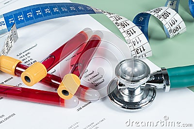 Concept of blood treatment to improve metabolic syndrome Stock Photo