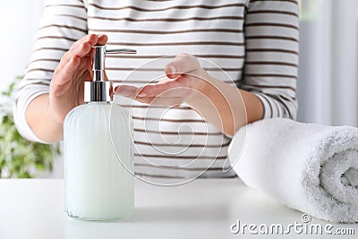 Concept of bodycare accessories, cosmetic and bathroom accessories Stock Photo