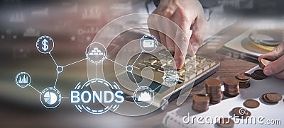 Concept of Bonds. Business. Finance Stock Photo