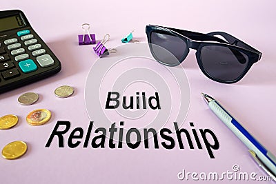 Concept : Build relationship Stock Photo